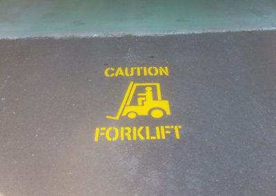Caution Forklift Linemarking